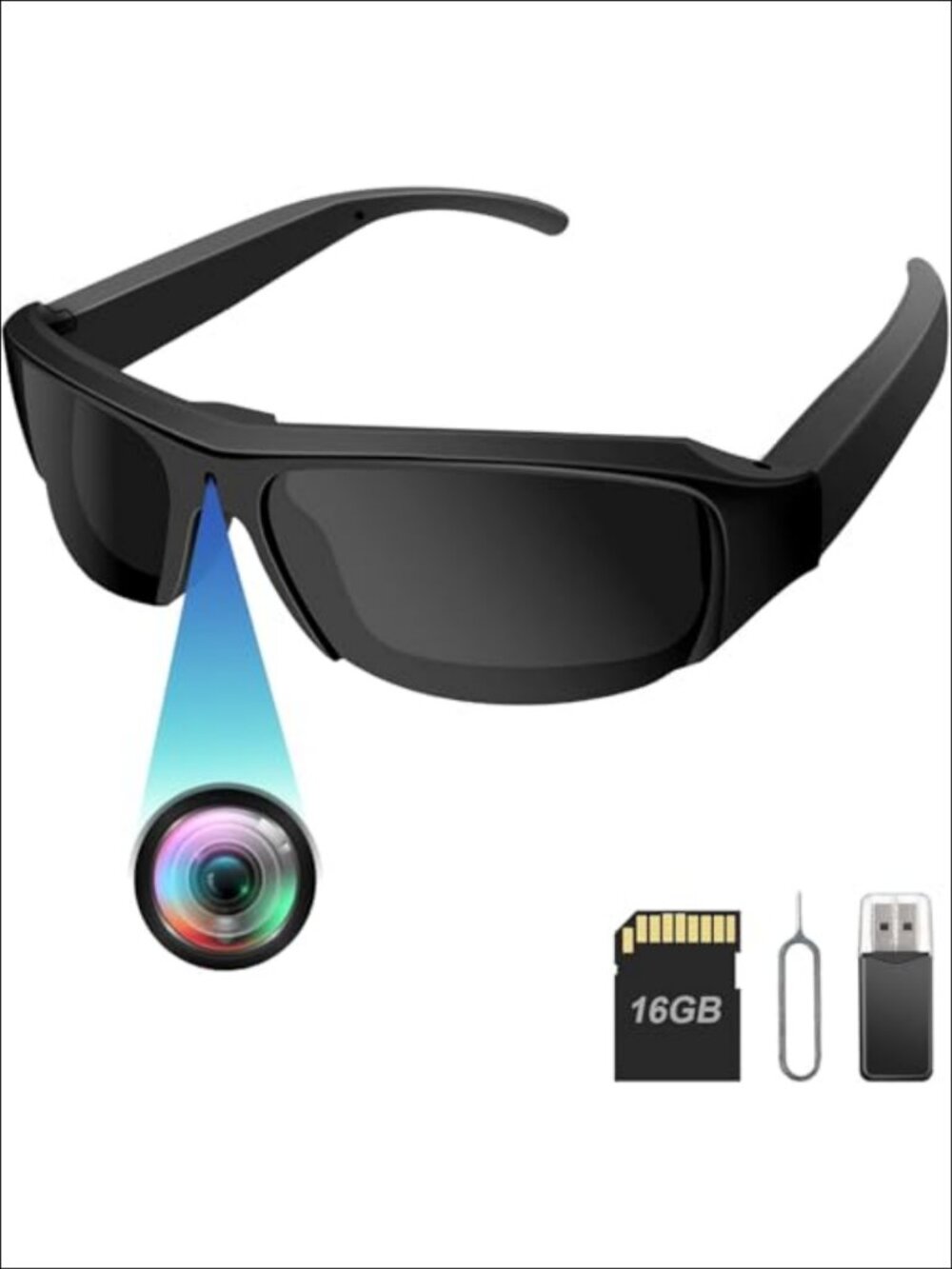 HD 1080p Camera Sunglasses Polarized UV400 Lens Video Recorder Outdoor